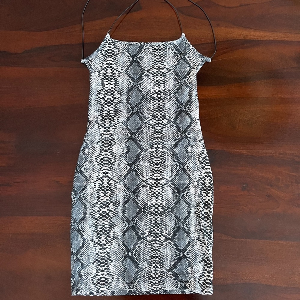 Snakeskin Bodycon Dress